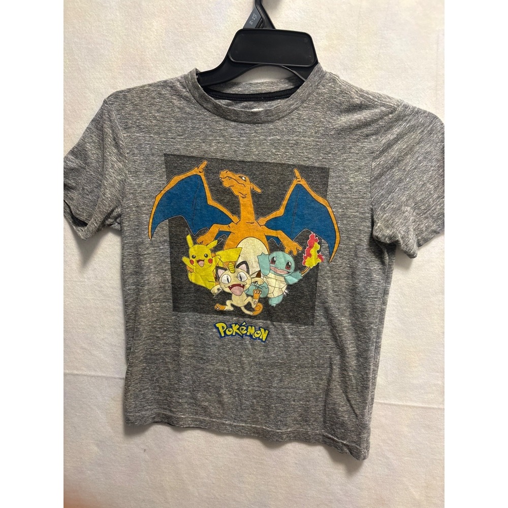 Pokemon Gray Graphic Tee L (10-12) Old Navy Collectabilitees